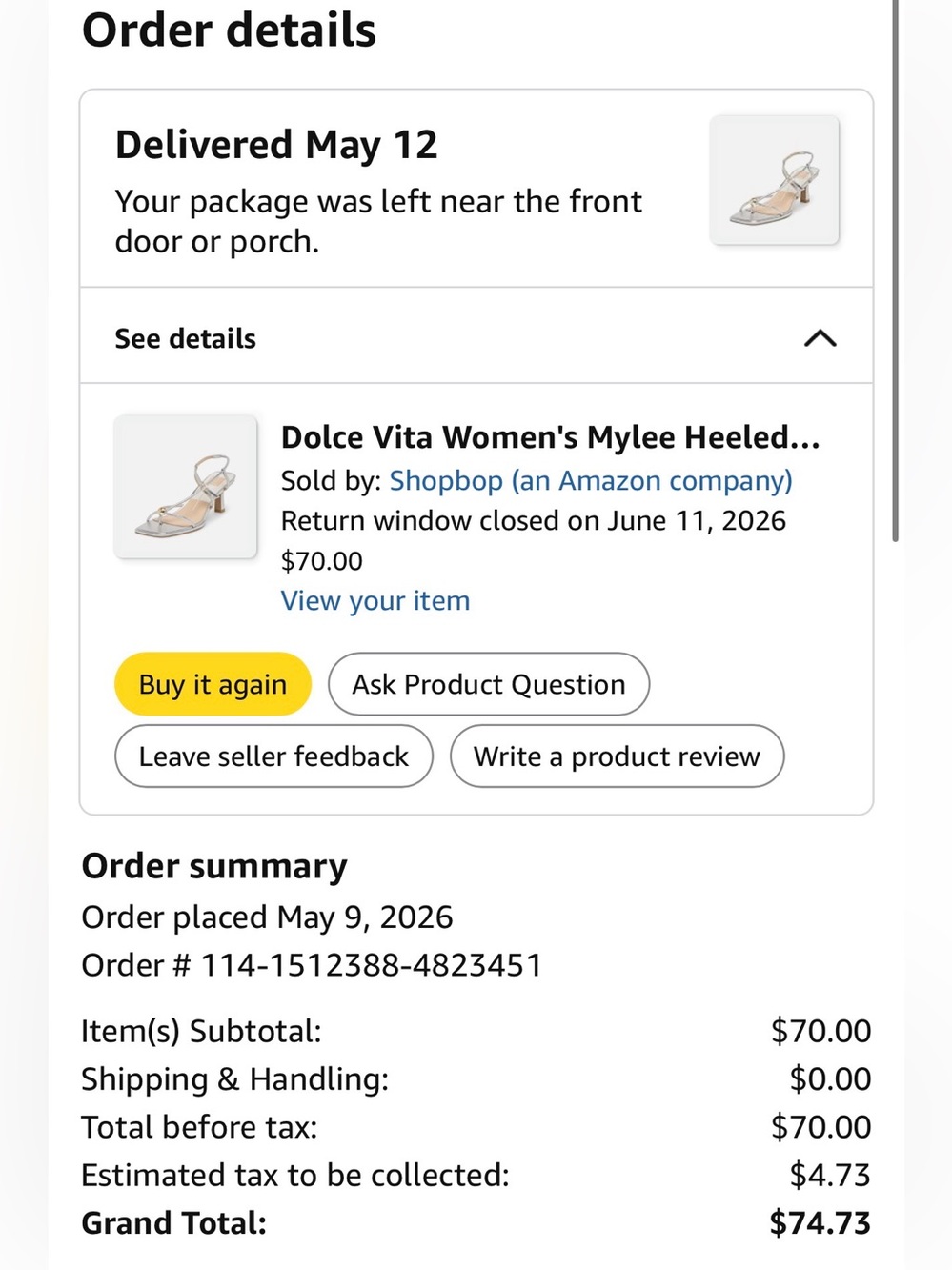 NWT! - Dolce Vita Women's Mylee Heeled Sandal - Picture 11 of 11